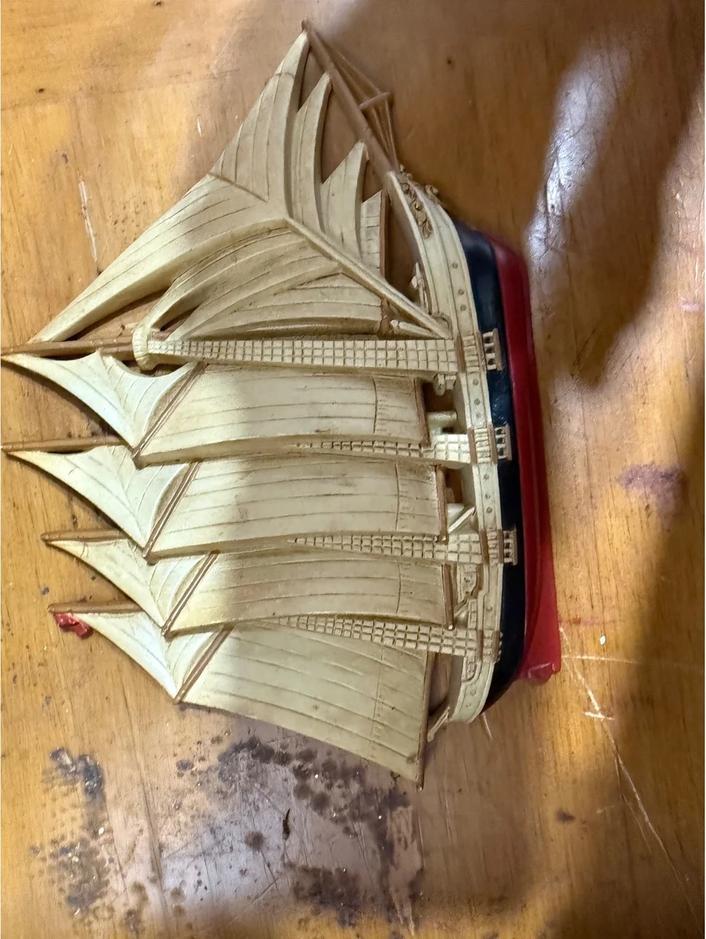Vintage China Products Co. Plastic Sailing Ship Wall Hanging Decor